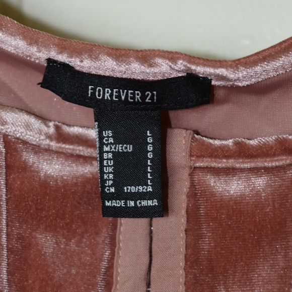 Velvet Pink Corset Top - Picture 6 of 7